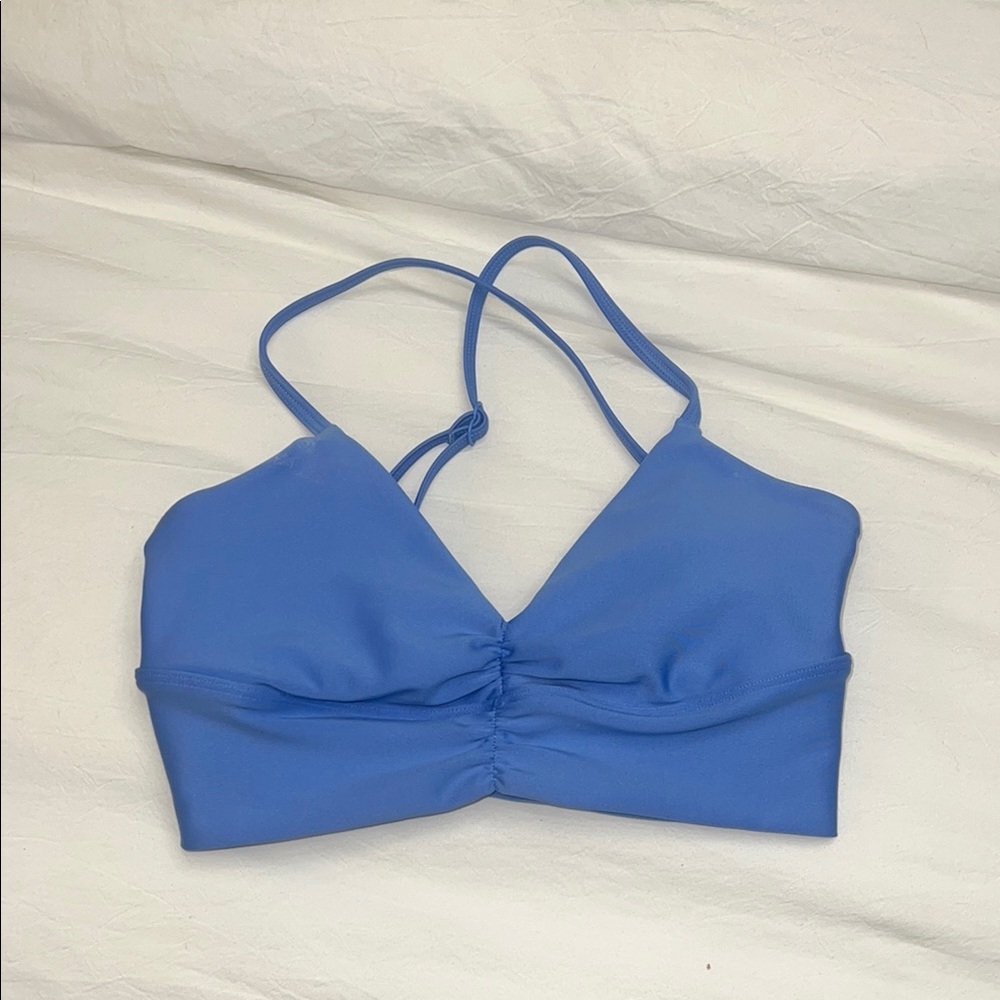 ALO Yoga Blue Strappy Top